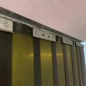 Strip Curtain Hardware - Standard Galvanized Bracket Complete 200mm
