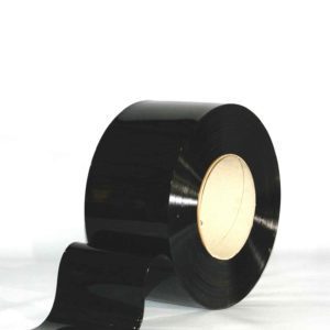 Strip Curtain Bulk Rolls - Opaque Flat Black 200mm x 2mm, 50m