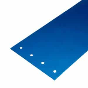 Transparent Blue flat PVC replacement strips