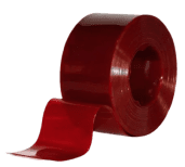 Red Roll of PVC Material Bulk Roll