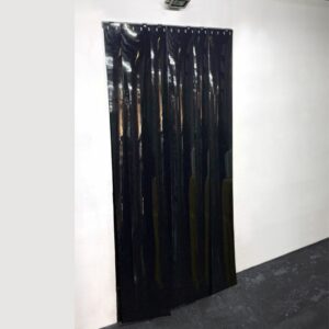 Opaque Black Strip Curtain Kit