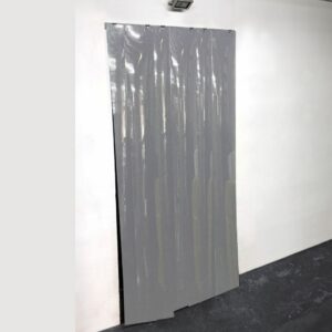 Opaque Grey Strip Curtain Kit