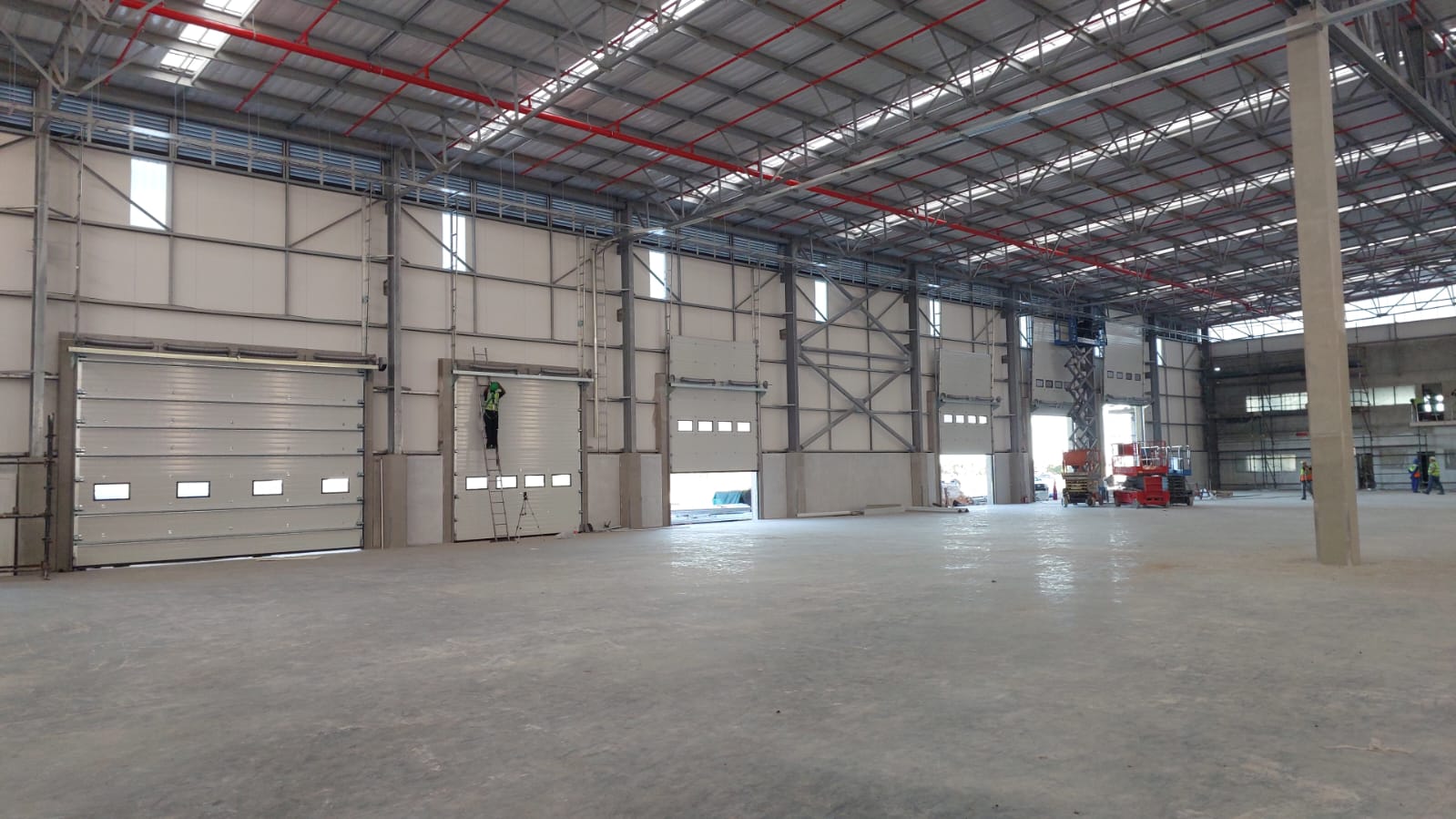 8 x vertical lifting fabric door