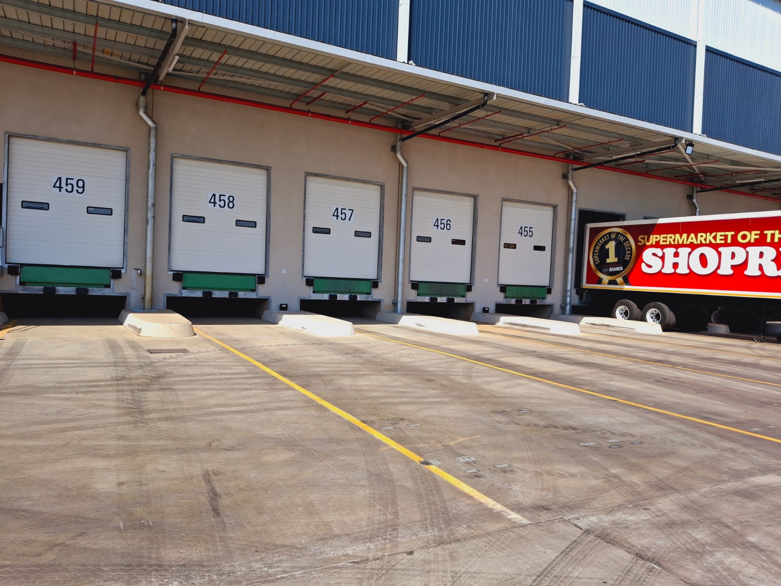 Loading dock at distribution centre