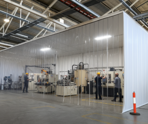 Anti static strip curtain